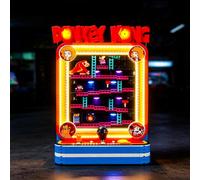 BRIKSMAX Kit d’éclairage à LED pour Lego 72051 Jeu d'arcade Donkey Kong - Compatible with Lego Super Mario Blocs de Construction Modèle- Pas inclure l’Ensemble Lego