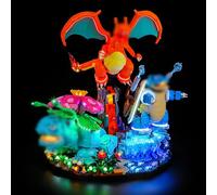 BRIKSMAX Kit d’éclairage à LED pour Lego 72153 Florizarre, Dracaufeu et Tortank - Compatible with Lego Pokémon Blocs de Construction Modèle- Pas inclure l’Ensemble Lego