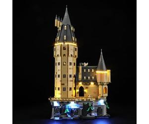 BRIKSMAX Kit d’éclairage à LED pour Lego 76454 Le château de Poudlard : la Tour Principale - Compatible with Lego Harry Potter Blocs de Construction Modèle- Pas inclure l’Ensemble Lego