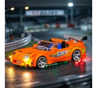 BRIKSMAX Kit d’éclairage à LED pour Lego 77260 La Toyota Supra MK4 de Fast and Furious - Compatible with Lego Speed Champions Blocs de Construction Modèle- Pas inclure l’Ensemble Lego