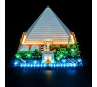 BRIKSMAX Kit d’éclairage à LED pour Lego Architecture La Grande Pyramide de Gizeh - Compatible with Lego 21058 Blocs de Construction Modèle- Pas inclure l’Ensemble Lego
