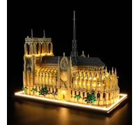 BRIKSMAX Kit d’éclairage à LED pour Lego Architecture Notre-Dame de Paris - Compatible with Lego 21061 Blocs de Construction Modèle- Pas inclure l’Ensemble Lego