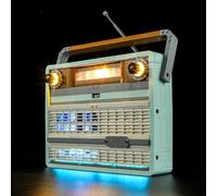 BRIKSMAX Kit d’éclairage à led pour LEGO Icons La radio rétro - Compatible with Lego 10334 Blocs de construction Modèle- Pas inclure l’ensemble Lego