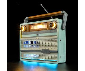 BRIKSMAX Kit d’éclairage à led pour LEGO Icons La radio rétro - Compatible with Lego 10334 Blocs de construction Modèle- Pas inclure l’ensemble Lego