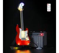 BRIKSMAX Kit d’éclairage à LED pour Lego Ideas Fender Stratocaster- Compatible avec Lego 21329 Blocs de Construction Modèle- Pas inclure l’Ensemble Lego