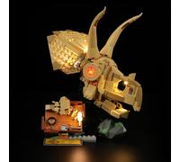 BRIKSMAX Kit d’éclairage à LED pour Lego Jurassic World Les fossiles de Dinosaures : Le crâne du tricératops - Compatible with Lego 76969 Blocs de Construction Modèle- Pas inclure l’Ensemble Lego