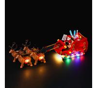 BRIKSMAX Kit d’éclairage à LED pour Lego Le traîneau du Père Noël - Compatible avec Lego 40499 Blocs de Construction Modèle- Pas inclure l’Ensemble Lego