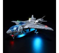 BRIKSMAX Kit d’éclairage à LED pour Lego Marvel Le Quinjet des Avengers - Compatible with Lego 76248 Blocs de Construction Modèle- Pas inclure l’Ensemble Lego