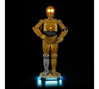 BRIKSMAX Kit d’éclairage à LED pour Lego Star Wars C-3PO - Compatible with Lego 75398 Blocs de Construction Modèle- Pas inclure l’Ensemble Lego