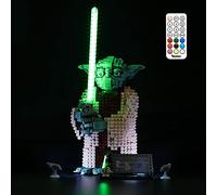 BRIKSMAX Kit d’éclairage à LED pour Lego Star Wars Yoda- Compatible avec Lego 75255 Blocs de Construction Modèle- Pas inclure l’Ensemble Lego (Remote-Control Version)