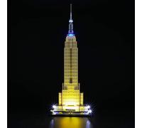 BRIKSMAX Kit de LED pour Lego Architecture L’Empire State,Compatible avec la Maquette Lego 21046, La Maquette de Construction n'est Pas Incluse