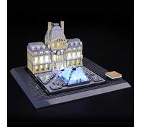 BRIKSMAX Kit de LED pour Lego Architecture Louvre, Compatible avec la Maquette Lego 21024, La Maquette de Construction n'est Pas Incluse