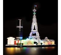 BRIKSMAX Kit de LED pour Lego Architecture Paris, Compatible avec la Maquette Lego 21044, La Maquette de Construction n'est Pas Incluse