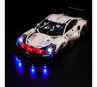 BRIKSMAX Kit de LED pour Lego Technic 911 RSR, Compatible avec la Maquette Lego 42096, La Maquette de Construction n'est Pas Incluse…