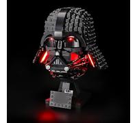 BRIKSMAX Kit d'éclairage 2.0 compatible avec casque Lego Star Wars Dark Vador 75304 (interrupteur à capteur d'onde manuelle) - Kits d'éclairage LED originaux (accessoires uniquement) pour affichage