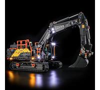 BRIKSMAX Kit d'éclairage 2.0 compatible avec la pelleteuse hybride Lego Technic Volvo EC500 42215 - Kits d'éclairage LED (accessoires uniquement), technologie de masquage de câble pour affichage