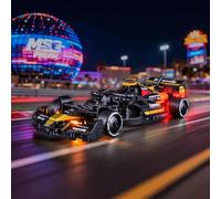BRIKSMAX Kit d'éclairage 2.0 Compatible avec la voiture de course d'équipe APXGP de Lego Speed Champions de F1 The Movie 77252 - Kits d'éclairage LED originaux (accessoires uniquement) pour