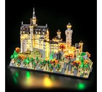 BRIKSMAX Kit d'éclairage 2.0 compatible avec l'architecture Lego Neuschwanstein Castle 21063 - Kits d'éclairage LED (accessoires uniquement), technologie de masquage de câble pour affichage, cadeaux