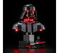 BRIKSMAX Kit d'éclairage 2.0 compatible avec Lego Star Wars Dark Vador Bust 75439 - Kits d'éclairage LED originaux (accessoires uniquement) pour présentation, cadeaux et collectionneurs