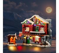 BRIKSMAX Kit d'éclairage 2.0 pour Alpine Lodge - Éclairage LED innovant compatible avec les icônes - Kit non inclus