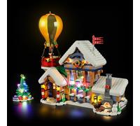 BRIKSMAX Kit d'éclairage 2.0 pour bureau de poste du Père Noël - Éclairage LED innovant compatible avec les icônes Lego 10339