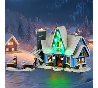 BRIKSMAX Kit d'éclairage 2.0 pour la visite du Père Noël - Éclairage LED innovant compatible avec Lego Christmas 10293 Set (non inclus)