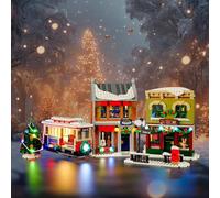 BRIKSMAX Kit d'éclairage 2.0 pour Lego Holiday Main Street - Éclairage LED innovant Compatible avec Les icônes Lego 10308 - Kit Lego Non Inclus