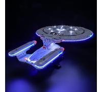 BRIKSMAX Kit d'éclairage 2.0 pour Lego-U.S.S. Enterprise NCC-1701-D - Éclairage LED innovant compatible avec les icônes Lego 10356 - Modèle non inclus