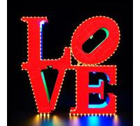 BRIKSMAX Kit d'éclairage 2.0 pour modèle Lego Art Love - Éclairage LED innovant compatible avec les ensembles de construction LEGO 31214, décoration d'intérieur cadeau pour la Saint-Valentin (ensemble