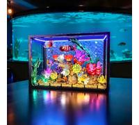 BRIKSMAX Kit d'éclairage compatible avec LEGO Icons Tropical Aquarium 10366 | Un éclairage chaleureux met en valeur chaque détail - Décoration d'intérieur élégante - Pièce de présentation haut de gamme