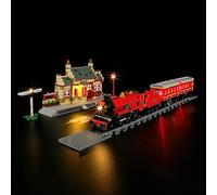 BRIKSMAX Kit d'éclairage LED pour LEGO-76423 Poudlard Express Train avec station de pré de Poudlard - Compatible avec le modèle Lego Harry Potter - Ensemble Lego non inclus