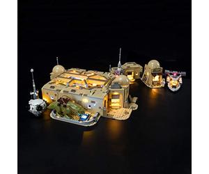 BRIKSMAX Kit d'éclairage LED pour Lego Star Wars Mos Eisley Cantina, Ensemble d'éclairage LED complémentaire pour Ensemble Lego 75290 (modèle Lego Non Inclus)