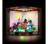 BRIKSMAX Kit d'éclairage pour table de bricolage Minecraft - Éclairage LED compatible avec Lego 21265