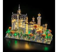 BRIKSMAX Lumière pour château LEGO Neuschwanstein 21063 - Compatible avec le modèle de briques d'architecture Lego - Sans kit Lego