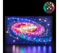 BRIKSMAX Lumière pour la galaxie de la Voie lactée (version télécommande) 31212 - Compatible avec le modèle de briques Lego Art - Sans kit Lego