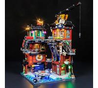 BRIKSMAX Lumière pour les ateliers Lego Ninjago City 71837 - Compatible avec le modèle de briques Lego Ninjago - Sans kit Lego