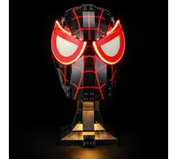 BRIKSMAX Lumière pour masque LEGO Miles Morales 76329 - Compatible avec le modèle de briques Marvel - Sans kit Lego