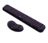 BRILA Repose-poignet ergonomique amélioré pour clavier et souris - Rembourrage doux en gel de mousse à mémoire de forme et antidérapant pour soulager la douleur de la paume/main/poignet pour le