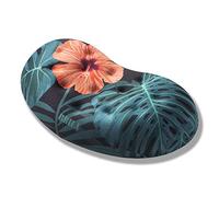 BRILA Repose-poignets ergonomique pour souris - Coussin en mousse à mémoire de forme avec trous de massage pour ordinateur, ordinateur portable, travail de bureau, jeux (fleurs)