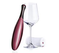 Brilamo Polisseur pour verre à vin avec chiffon de polissage - Tige de polissage pour verre et chiffon de polissage extra large pour le nettoyage sans peluches, sans traces et sans traces des verres