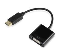 brileze Adaptateur DisplayPort vers DVI plaqué or DP vers DVI mâle vers femelle 24+5 - Convertisseur de câble compatible 1920 x 1080 @ 60 Hz Full HD pour Lenovo, Dell, HP et autres marques de moniteur