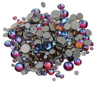 BrillaBenny 1000 Cristaux thermocollants Volcanic Volcanique Hotfix Mix 2 mm/3 mm/4 mm/5 mm/6 mm Rhinestone Crystal Diamond Luxury Flatback Hot Fix