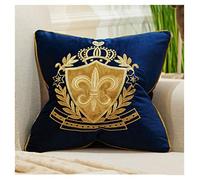 Brillabenny COUSSIN COVER LUXURY ROYAL BRACELET REALE COURONNE VELLUTO BLEU LIS Canapé Meubles Maison Canapé Luxe Home Yatch