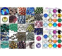 BrillaBenny Lot de 1000 strass thermocollants Hotfix SS16 / 4 mm Couleurs mixtes Mélange qualité coréenne Tissus et décorations