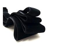 Brillabenny Ruban en Velours 50 MM x 1 M 1 Yard 5 CM Largeur Luxury Chic Noël (Noir)