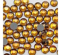 BrillaBenny Strass thermocollants SS20/5 mm 300 pièces Topaz Topaz Topaze/or antique vintage HOTFIX strass perles en pierre fer sur tissus cellulaires décors robes bijoux
