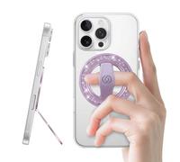 [Brillance élégante] EWA MagOne pour support de téléphone portable Magsafe [dragonne élastique interchangeable], support anneau MagSafe, accessoire magnétique pour téléphone portable pour iPhone 17