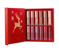 Brillant à lèvres, 12 couleurs, maquillage longue durée, imperméable, rouge à lèvres non adhésif, pour femmes et filles pour rendez-vous, scène, vacances, voyage d'affaires, voyage, shopping, réunions