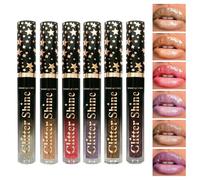 Brillant à Lèvres Pailleté | 6 Couleurs Gloss Hydratant 2,5ml - Rouge à Lèvres Liquide Très Brillant Set de Maquillage Beauté pour Maison Anniversaire Filles Fêtes Rendez-Vous Femmes