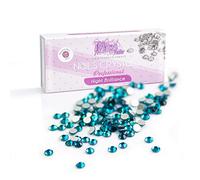 Brillant à ongles pour nail art et décoration SS-5 (1,7 mm) - 144 cristaux pour ongles de qualité professionnelle, haute luminosité Peacock Blue